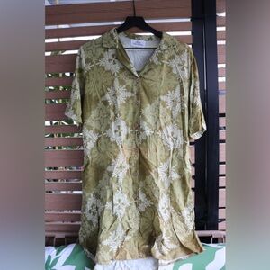Women’s Hawaiian Fauna Button-Up Shirt Dress